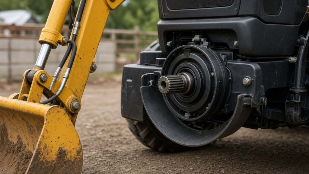 Engine horsepower, PTO shaft, and front loader on a small tractor